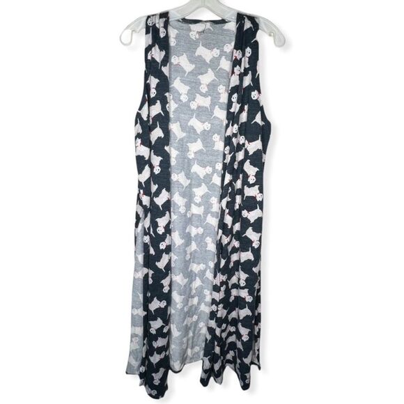 Lularoe Scottie Dog Sweater Vest - Picture 1 of 7